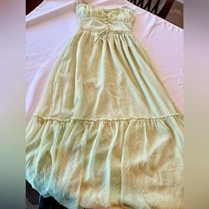 Patrons of Peace Mint Green Maxi Prairie Dress Size Small